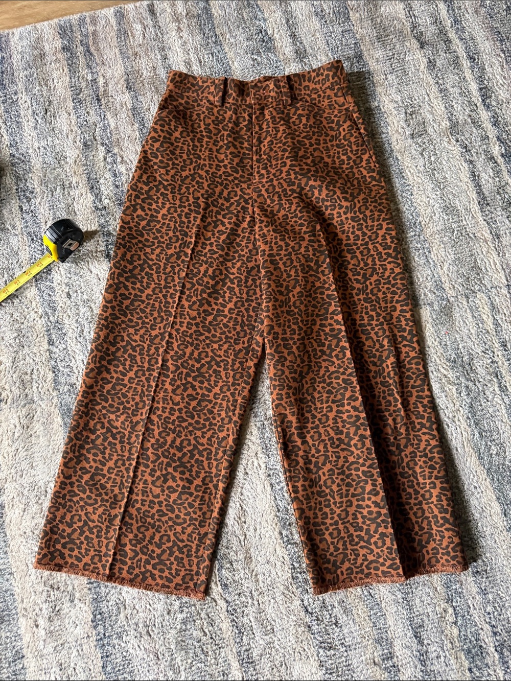 Gianni Bini Brown & Black Leopard-Print denim Pants